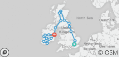  England, Scotland and Ireland end Dublin - 23 destinations 