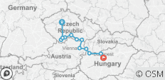  Prague to Budapest Ride - 12 destinations 